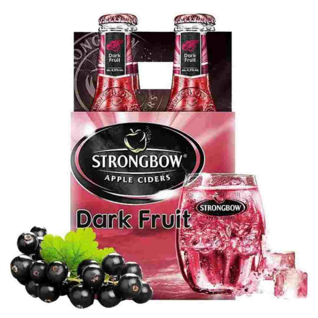 Strongbow Dark Fruit với màu sắc đẹp mắt